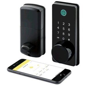 LOCKSTAR® Smart Door Lock • Keyless Deadbolt • Multiple Entry – App, Fingerprint